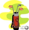 Royalty-Free Cartoon golfer holding a huge driver 169229 vector clip ...