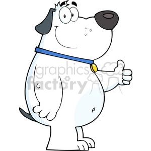 Funny Cartoon Dog Hitchhiking