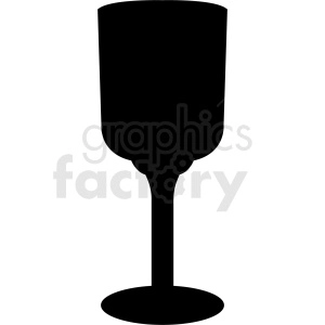 silhouette of glass cup
