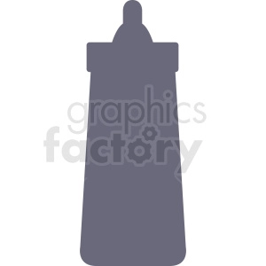 ketchup bottle vector silhouette