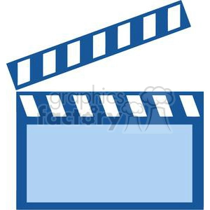 Blue Clapperboard for Filmmaking and Video Production