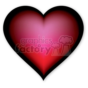 red glowing heart