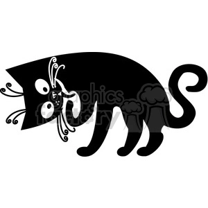Black Cat - Stylized Feline