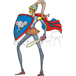 Republican dressed in a knight suit