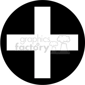 black circle addition sign clipart