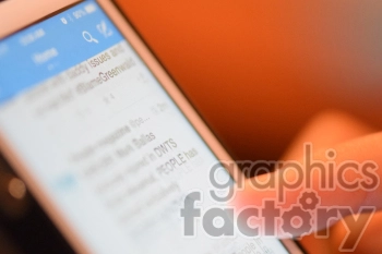A close-up image of a person using a smartphone, focusing on a finger scrolling through content on the device's screen.