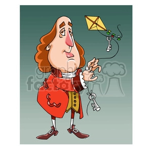 Benjamin Franklin cartoon caricature