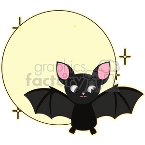 Halloween Bat cartoon character vector image