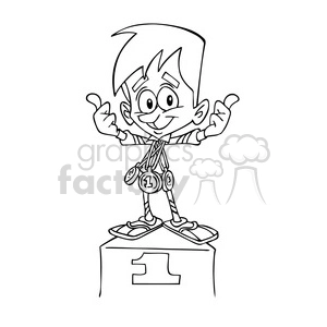 cartoon 1st place winner in black and white