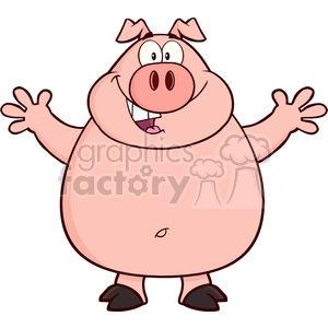 Funny Cartoon Pig
