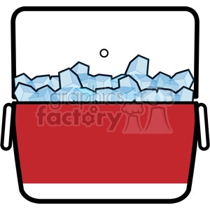 cooler full of ice icon