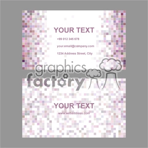 Pixelated Pattern Business Card