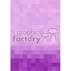 A gradient mosaic background composed of various shades of purple and pink squares.