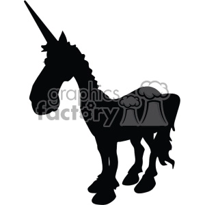 unicorn silhouete svg cut file 1