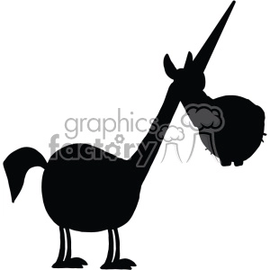 unicorn silhouete svg cut file 4