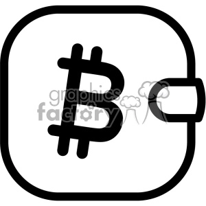bitcoin cryptocurrency wallet icon