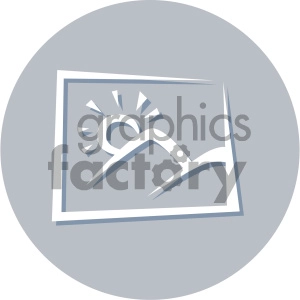 photo circle background vector flat icon