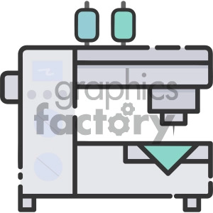 Sewing Machine Vector Art & Graphics