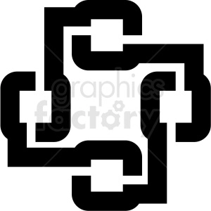 blockchain tech vector icon
