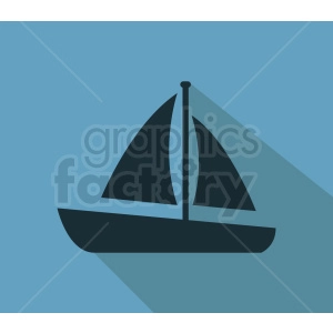 sail boat vector icon design