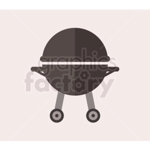 vector summer grill flat icon design