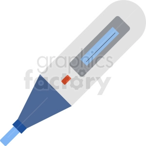 blue tip digital thermometer vector