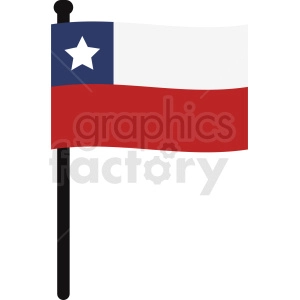 Chile flag clipart