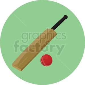 cricket ball and bat clipart