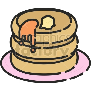 pancake stack vector clipart
