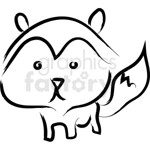 cartoon raccoon drawing vector icon