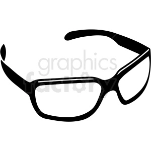 black and white sunglasses vector clipart