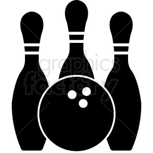 bowling pins vector graphics