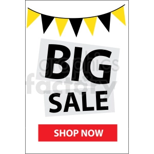 big sale shop now icon vector clipart