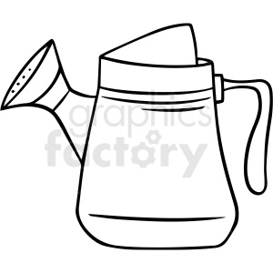 Black and White Watering Can