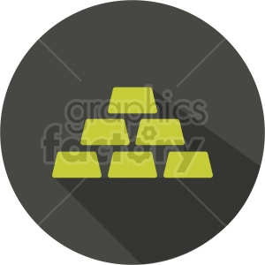 gold bars vector icon graphic clipart 3