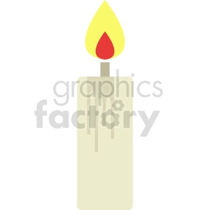 candle vector icon graphic clipart 3