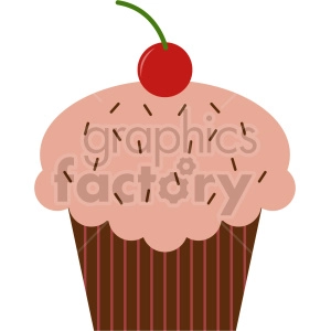 cup cake vector clipart 1