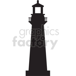 lighthouse silhouette vector graphic