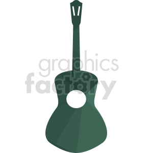 outline of guitar vector clipart