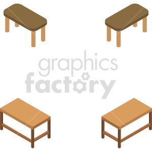 Isometric of Four Tables