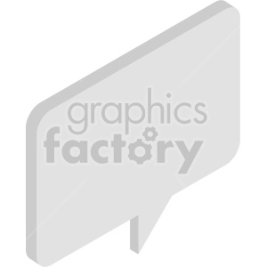isometric chat boxes vector icon clipart 3
