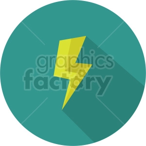 isometric lightning vector icon clipart 6