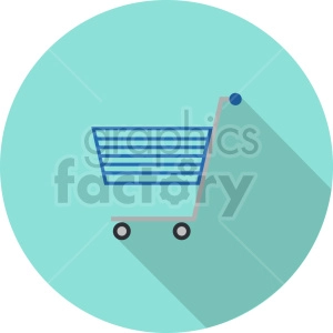 isometric shopping cart vector icon clipart 2