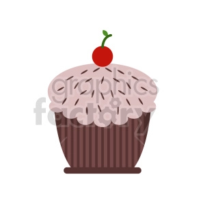 cup cake vector clipart 2
