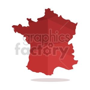 france red geometric vector clipart