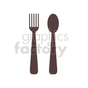 fork spoon vector clipart