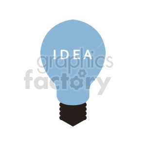lightbulb idea vector clipart