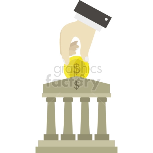 government tax vector graphic