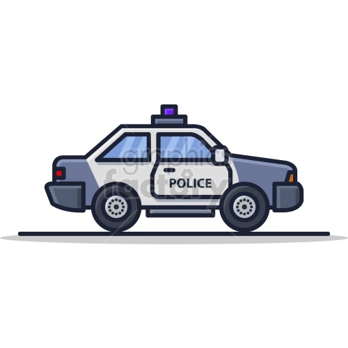 police car clipart icon
