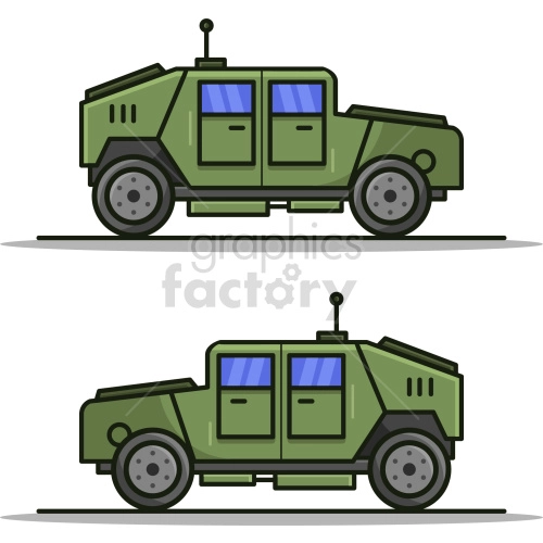 miltary armored vehicle clipart